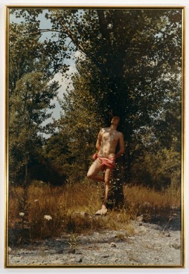 Luigi Ontani, San Sebastiano nel bosco di Calvenzano, d’après Guido Reni, 1970. Collezione Fabio Sargentini, Roma