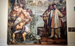 cartone preparatorio arazzo Maffeo-Barberini-bonifica-il-lago-Trasimeno