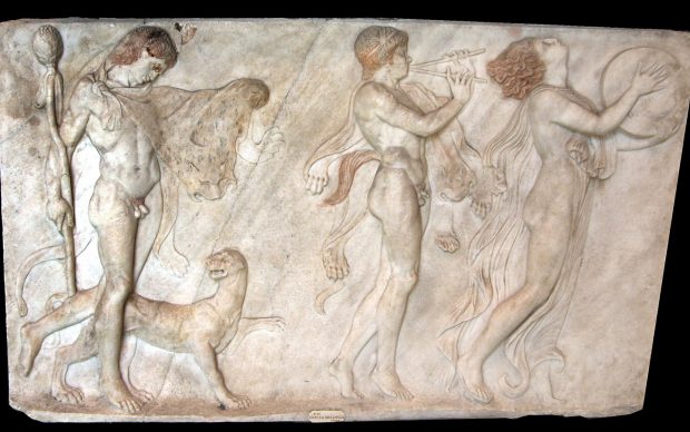 Bassorilievo Corteo bacchico da Ercolano marmo 68 cm x 114 cm Museo Archeologico Nazionale, Napoli