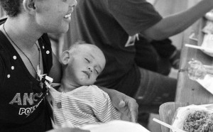 Uliano Lucas, Nel refettorio del Centro T. Fenoglio, Settimo Torinese, 2017