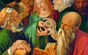 Albrecht Dürer, Gesù fra i dottori, 1506. Tecnica: olio su tavola Madrid, Museo Thyssen-Bornemisza © 2018. Museo Thyssen-Bornemisza / Scala, Firenze