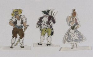 Pablo Picasso, Projets de costumes pour le ballet Tricorne, 1919 (c) Succession Picasso 2017 (c) RMN-Grand Palais, Musee Picasso, Paris