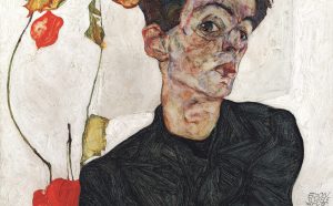 Egon Schiele, Self-Portrait with Chinese Lantern Plant, 1912 © Leopold Museum, Vienna, Inv. 453