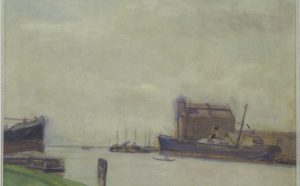 Rino Villa Canale della Giudecca, 1927 olio su compensato, cm. 44,5 x 55 Fondazione Musei Civici Venezia Ca' Pesaro – Galleria Internazionale d'Arte Moderna