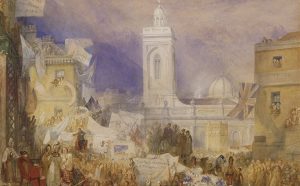 Joseph Mallord William Turner The Northampton Election, 6 December 1830, c.1830-1. Credits Tate: Purchased 2007