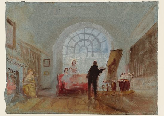 Joseph Mallord William Turner, The Artist and his Admirers, 1827. Credits Tate: Accepted by the nation as part of the Turner Bequest 1856