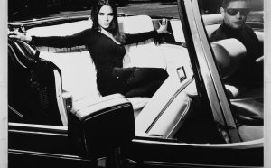 Albert Watson, Blumarine, Napoli – autunno/inverno 1990/91. Modelli: Talissa Soto, Gustavo. Photo by Albert Watson