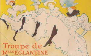 Henri de Toulouse-Lautrec, Troupe de Mlle Églantine 1896 litografia a colori, 61,7x80,4 cm ©Herakleidon Museum, Athens Greece
