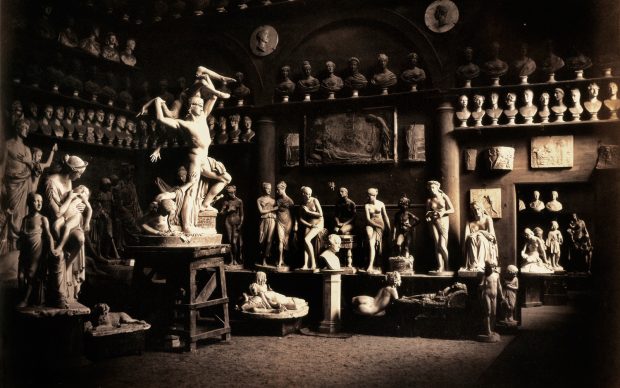 Firenze. Studio dello scultore Lorenzo Bartolini, 1856-57, Archivi Alinari, Firenze