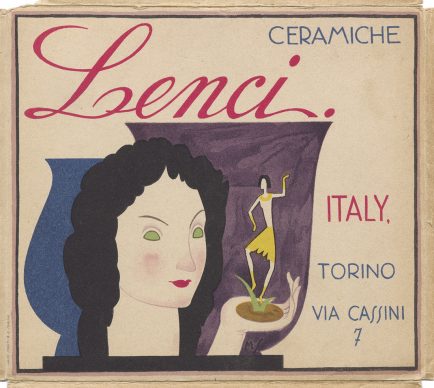 Immagine pubblicitaria delle ceramiche Lenci, foto dell’Archivio Storico della Città di Torino