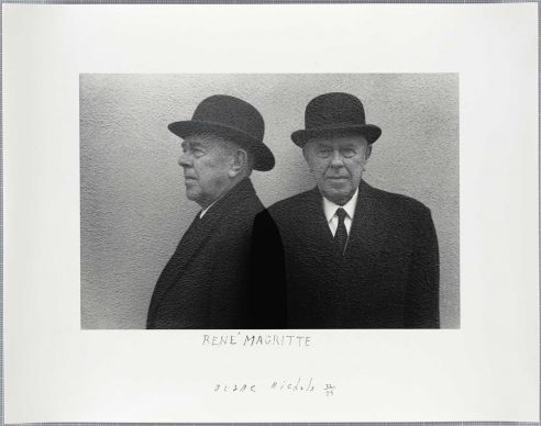 René Magritte (profile and full face), 1965, Courtesy Carnegie Museum of Art, Pittsburgh The Henry L. Hillman Fund © Duane Michals