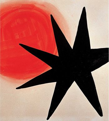 Alexander Calder, Soleil et étoile noire, 1967, gouache su carta, Palazzo Collicola Arti Visive - Museo Carandente Spoleto. Copyright Fototeca Servizio Musei, archivi e biblioteche della Regione Umbria