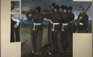 Édouard Manet L’esecuzione dell’imperatore Massimiliano, 1867 Oil on canvas, 48 x 58 cm © Ny Carlsberg Glyptotek, Copenhagen On long term loan from the National Gallery of Denmark, Copenhagen Photo: Ole Haupt