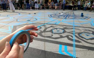 Tape Over, Tape Art Aktion in Berlin-Wedding, 3. Juni 2018 © Staatliche Museen zu Berlin / Martina Kopp