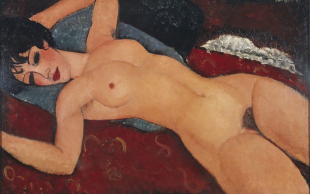 Amedeo Modigliani, Nu couchè, les bras ouverts.jpg