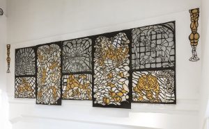 Benni Bosetto Allegro ma non troppo, 2018 PVC, tessuto, acrilico / PVC, fabric, acrylic courtesy l’artista e / of the artist and ADA, Roma / Rome veduta dell’allestimento presso / installation view at MAMbo – Museo d'Arte Moderna di Bologna photo E&B Photo