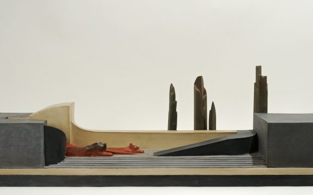 Duilio Cambellotti, Plastico per scenografia teatrale di Le Trachinie di Sofocle, 1933, Fondazione Massimo e Sonia Cirulli