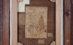 Francesco Trivellini: La beata Giovanna Maria Bonomo, sec. XVIII, retro