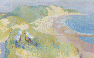 Jan Toorop, Sea and Dune at Zoutelande, 1907 Oil (over a prepatory drawing in black crayon) on cardboard 47.5 x 61.5 cm Gemeentemuseum Den Haag