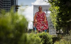 Paris La Défense, Les Extatiques, Hanif Kureshi, Cutout project, Auntie Maria © Carlos Ayesta