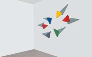 Pino Pinelli, Pittura GR. BL. R. G. VR. AR. V., 1982