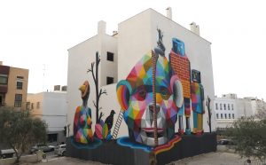 Okuda, Multiverse, BLOOP International Proactive Art Festival 2015, Ibiza