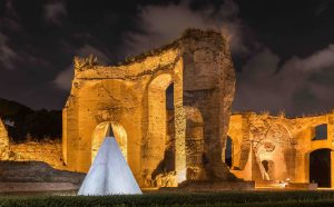 Mauro Staccioli alle Terme di Caracalla, Roma