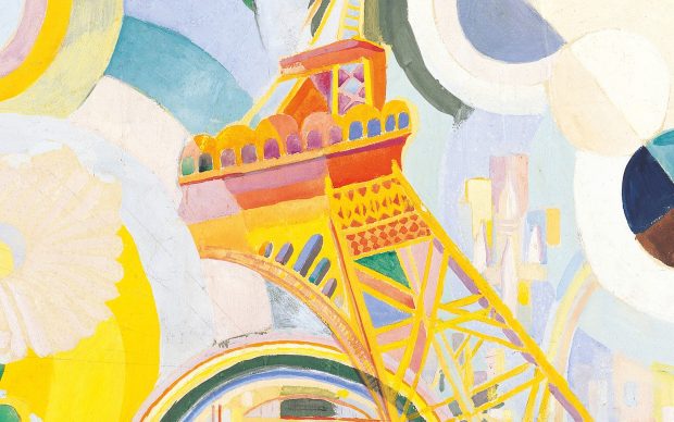Robert Delaunay, Air, Iron and Water. Study for a mural, 1936–1937 Gouache on paper and wood, 47 x 74.5 cm Albertina, Wien. Batliner Collection