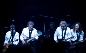 The Eagles band from California. From left to right are: Glenn Frey, Don Henley, Joe Walsh, and Timothy B. Schmit during their Long Road out of Eden Tour in 2008.