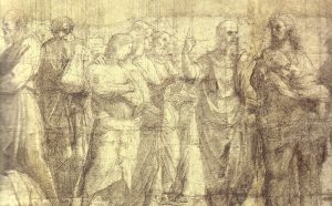cartone preparatorio scuola di atene raffaello