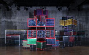 Haegue Yang, Dress Vehicles, 2012. Installation view of The Tanks: Art in Action, Tate Modern, London, UK, 2012, M+ Collection, Hong Kong. Photo: Studio Haegue Yang