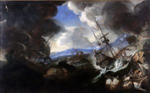 Biagio Poli, Tempesta marina, 1650-1680 circa, Mantova, Complesso Museale Palazzo Ducale