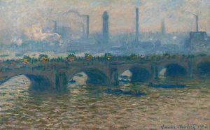 Claude Monet, Il ponte di Waterloo, nuvoloso, 1903, Olio su tela, 65x100,5 cm. Ordrupgaard, Copenhagen © Ordrupgaard, Copenhagen. Photo by Anders Sune Berg