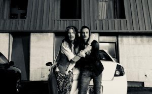 Steven Tyler & Nuno Bettencourt outside of FAME Recording Studios (PRNewsfoto/Dreamlined Entertainment,BMG)