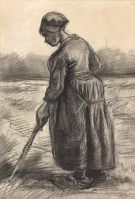 Vincent van Gogh, Peasant woman haying, 1885. Coll. Kröller-Müller Museum, Otterlo