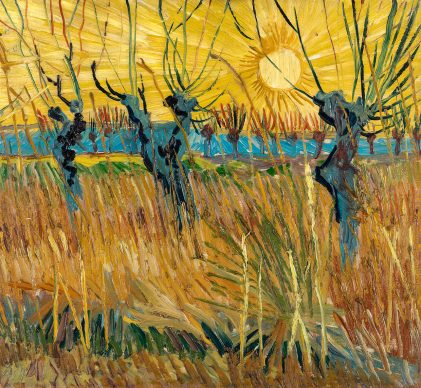 Vincent van Gogh, Pollard willows at sunset, 1888. Coll. Kröller-Müller Museum, Otterlo