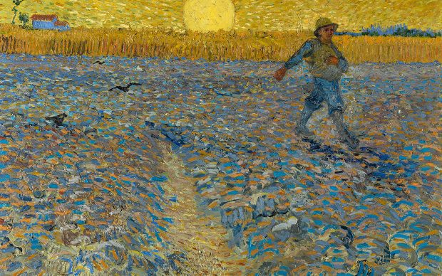 Vincent van Gogh, The sower, 1888. Coll. Kröller-Müller Museum, Otterl