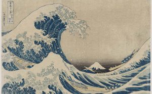 Katsushika Hokusai La [grande] onda presso la costa di Kanagawa, dalla serie Trentasei vedute del monte Fuji 1830-1831 circa silografia policroma. Museum of Fine Arts, Boston - Nellie Parney Carter Collection - Bequest of Nellie Parney Carter