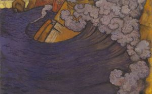 Georges Lacombe Die violette Woge, 1896/97 Öl auf Leinwand, 47,5 x 62,5 cm The George Economou Collection © Odysseas Vaharides / Courtesy The George Economou Collection