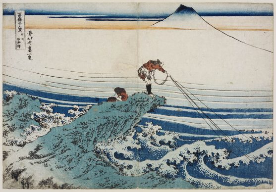 Katsushika Hokusai, Kajikazawa nella provincia Kai, dalla serie Le Trentasei vedute del Monte Fuji, 1830-31 circa, Museum of Fine Art, Boston - William Sturgis Bigelow Collection