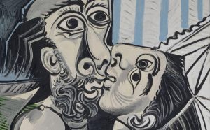 Pablo Picasso Le Baiser [Il bacio], 26 ottobre 1969 olio su tela, 97x130 cm Paris, Musée National Picasso Credito fotografico: © RMN-Grand Palais (Musée national Picasso-Paris) /Jean-Gilles Berizzi/ dist. Alinari Copyright: © Succession Picasso, by SIAE 2018