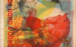 Mimmo Rotella, Da uomo a uomo, 1967, artypo su tela / on canvas 100 × 141 cm Collezione privata / private collection Photo Alessandro Zambianchi, Simply.it srl, Milano © 2018 Mimmo Rotella by SIAE