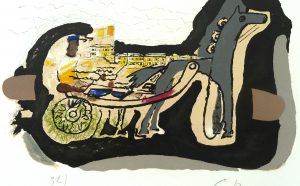 Georges Braque Gélinotte, 1960 litografia su carta vélin d'Arches, cm 48x65