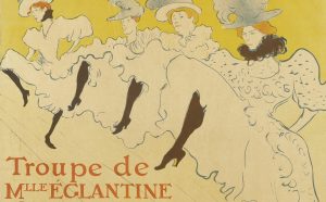 Henri de Toulouse-Lautrec, Troupe de Mlle Églantine, 1895-96, fonte Wikipedia