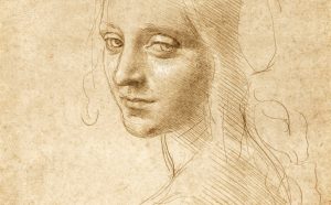 Leonardo da Vinci, Testa di spalle di una giovane donna