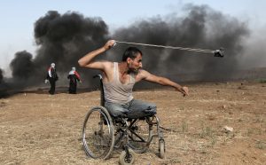 AFP PHOTO / MAHMUD HAMS striscia di gaza scontri palestinesi israele