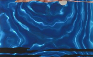 Roy Lichtenstein, Moonscape, 1965 Screenprint on plastic, 50x61 cm Collection particulière M. & Mme. Menke © Adagp, Paris 2018 Photo © Tate, London 2018