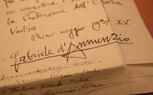 testamento d'annunzio firma