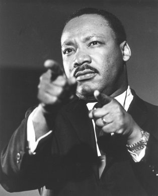 Memphis, un comizio di Martin Luther King, 3 aprile, 1968. AP/ANSA