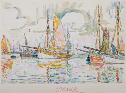 Paul Signac, Barche a Lumalo, 1922, acquarello su carta, cm 29.9 x 44.9